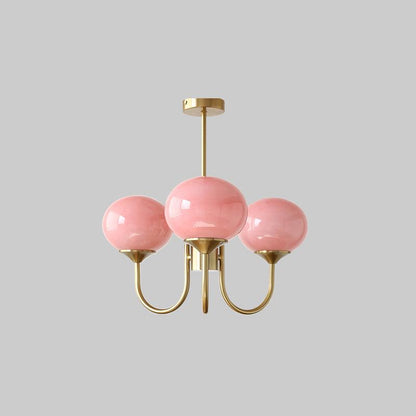 Mallow Glass Shade Chandelier
