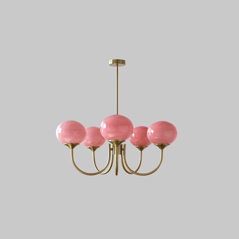 Mallow Glass Shade Chandelier