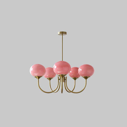 Mallow Glass Shade Chandelier