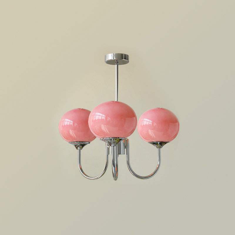 Mallow Glass Shade Chandelier
