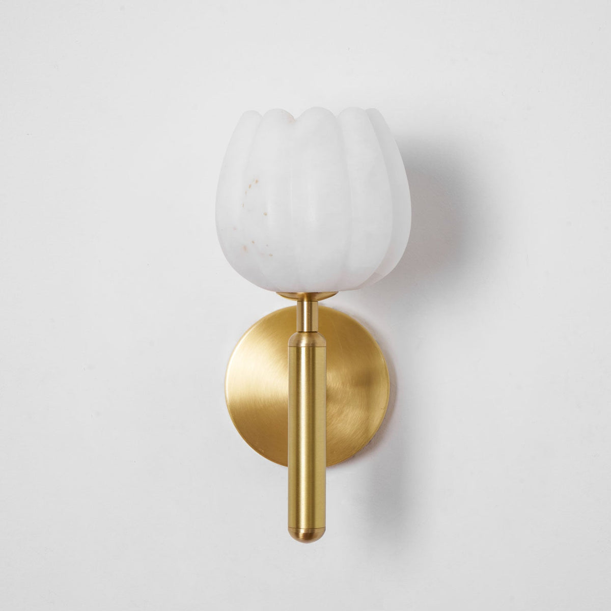 Mian Alabaster Flower Wall Sconce