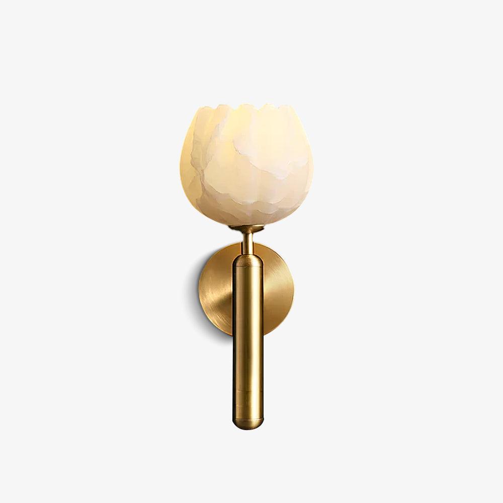 Mian Alabaster Flower Wall Sconce
