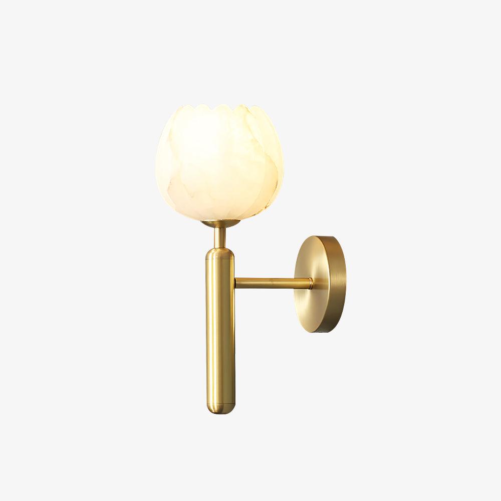 Mian Alabaster Flower Wall Sconce