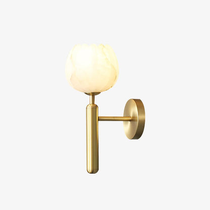 Mian Alabaster Flower Wall Sconce