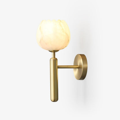 Mian Alabaster Flower Wall Sconce