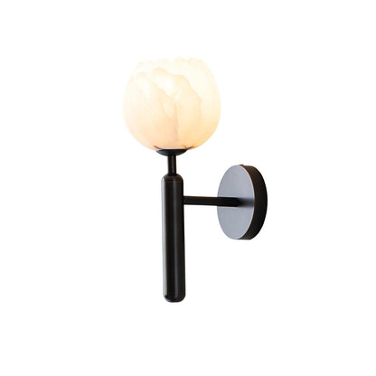 Mian Alabaster Flower Wall Sconce