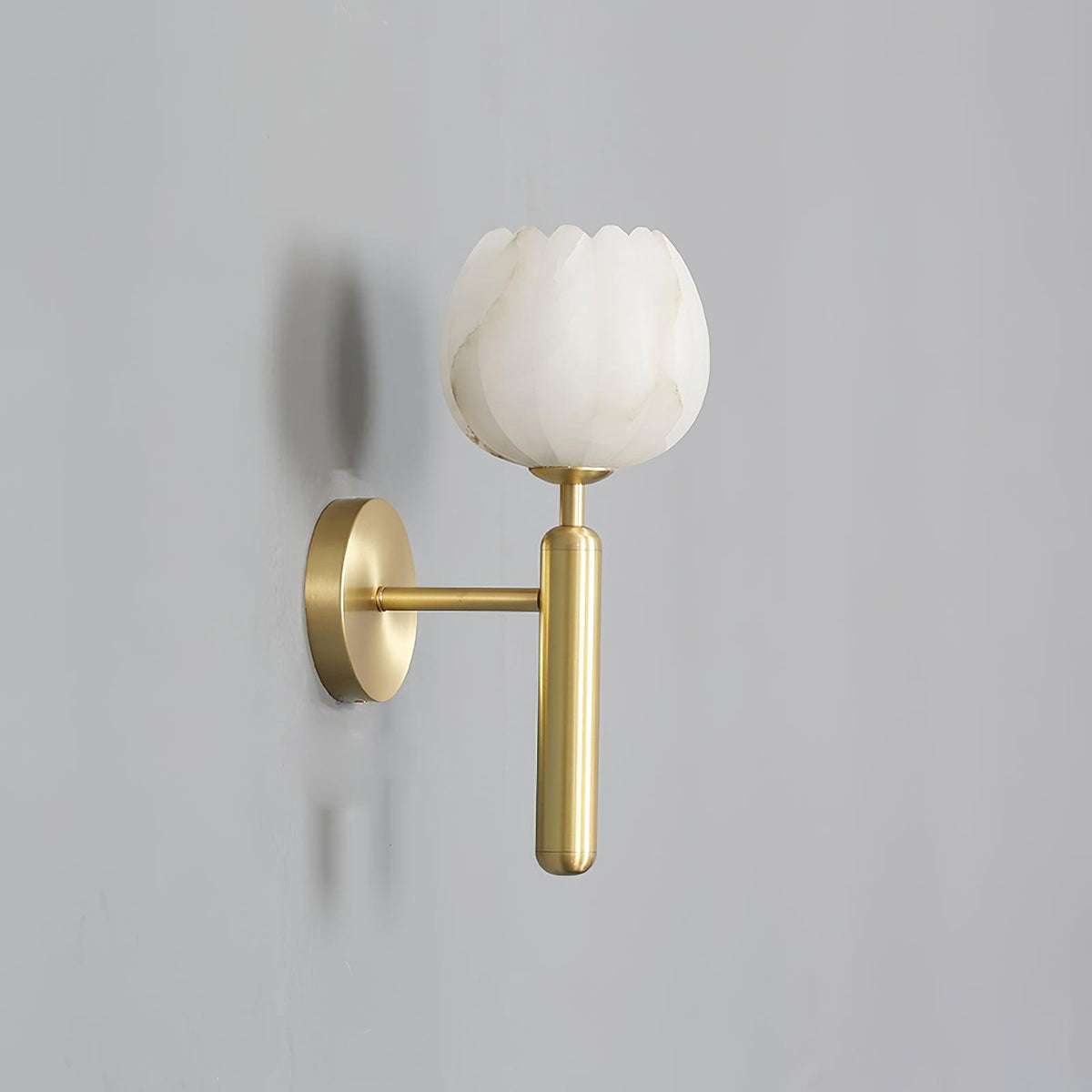 Mian Alabaster Flower Wall Sconce