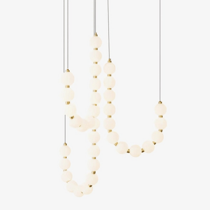 Nacre Pearl Acrylic Orb LED Chandelier