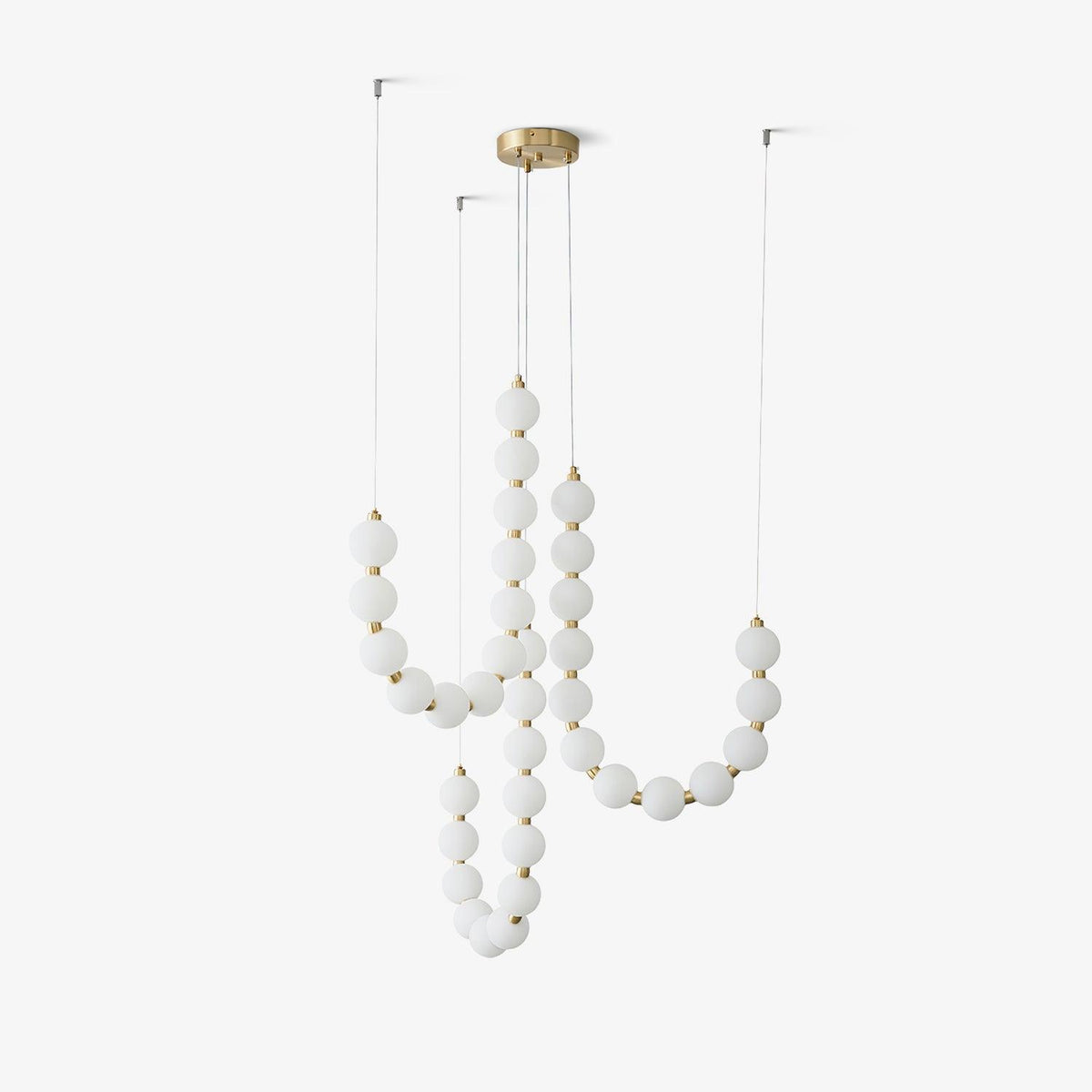 Nacre Pearl Acrylic Orb LED Chandelier