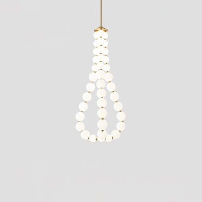 Nacre Pearl Acrylic Orb LED Chandelier