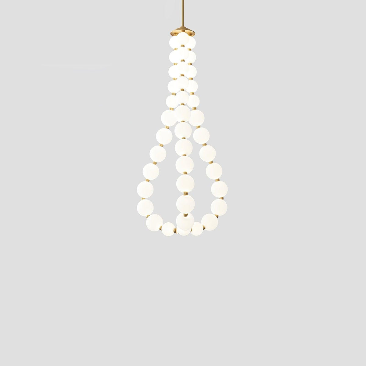 Nacre Pearl Acrylic Orb LED Chandelier