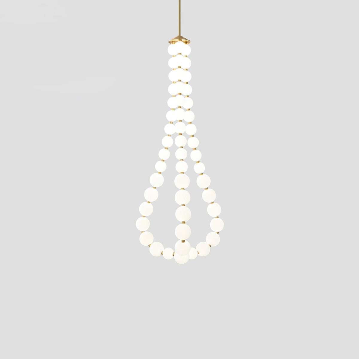 Nacre Pearl Acrylic Orb LED Chandelier