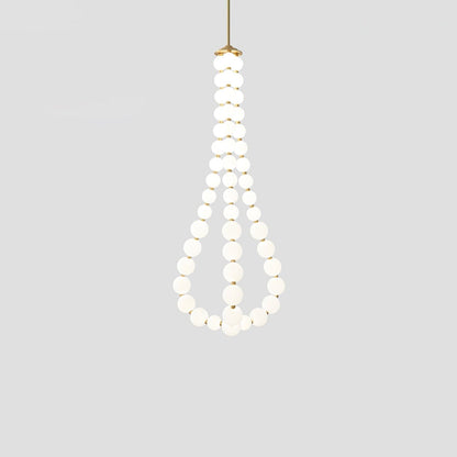 Nacre Pearl Acrylic Orb LED Chandelier