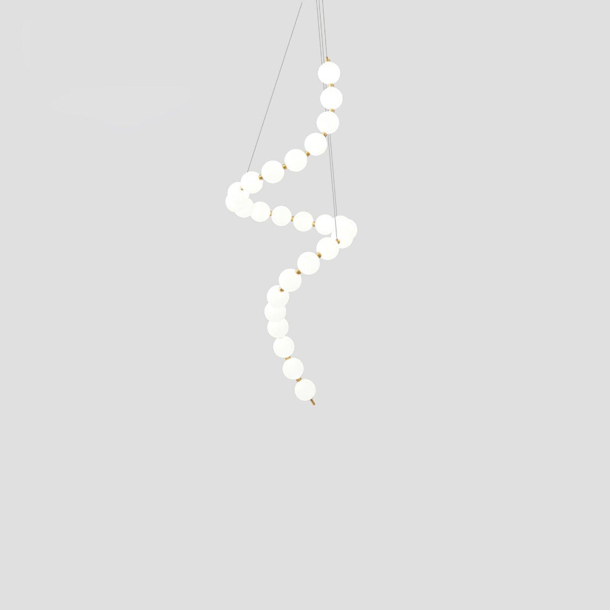 Nacre Pearl Acrylic Orb LED Chandelier