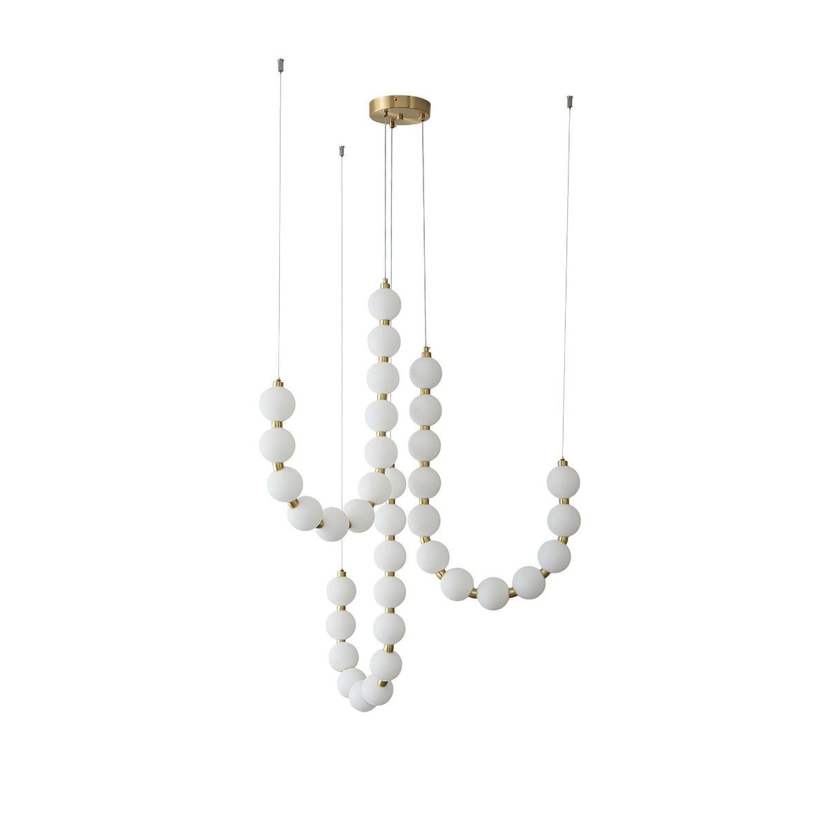 Nacre Pearl Acrylic Orb LED Chandelier
