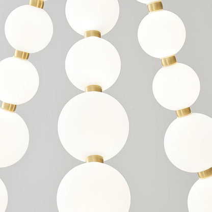 Nacre Pearl Acrylic Orb LED Chandelier