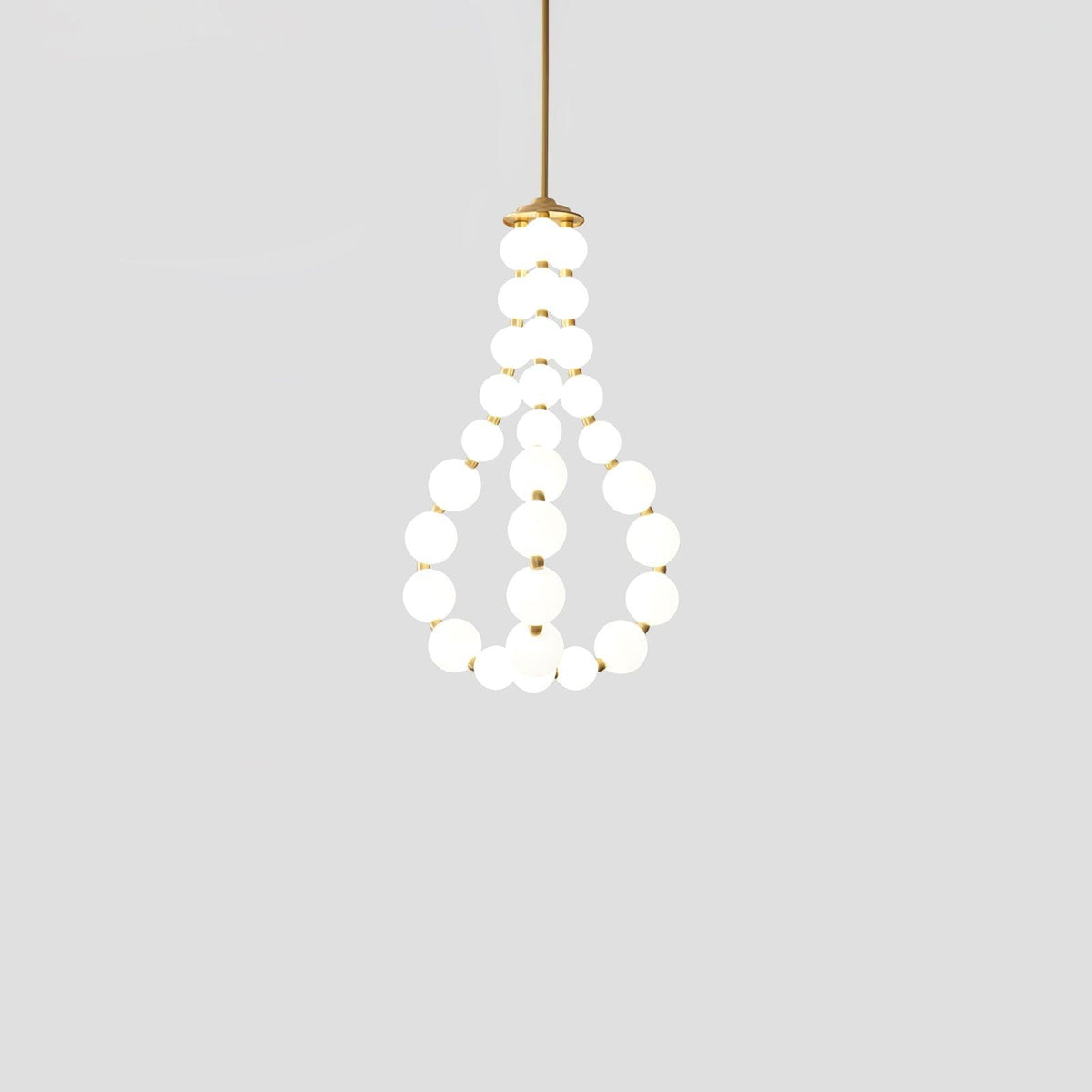 Nacre Pearl Acrylic Orb LED Chandelier