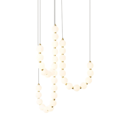 Nacre Pearl Acrylic Orb LED Chandelier