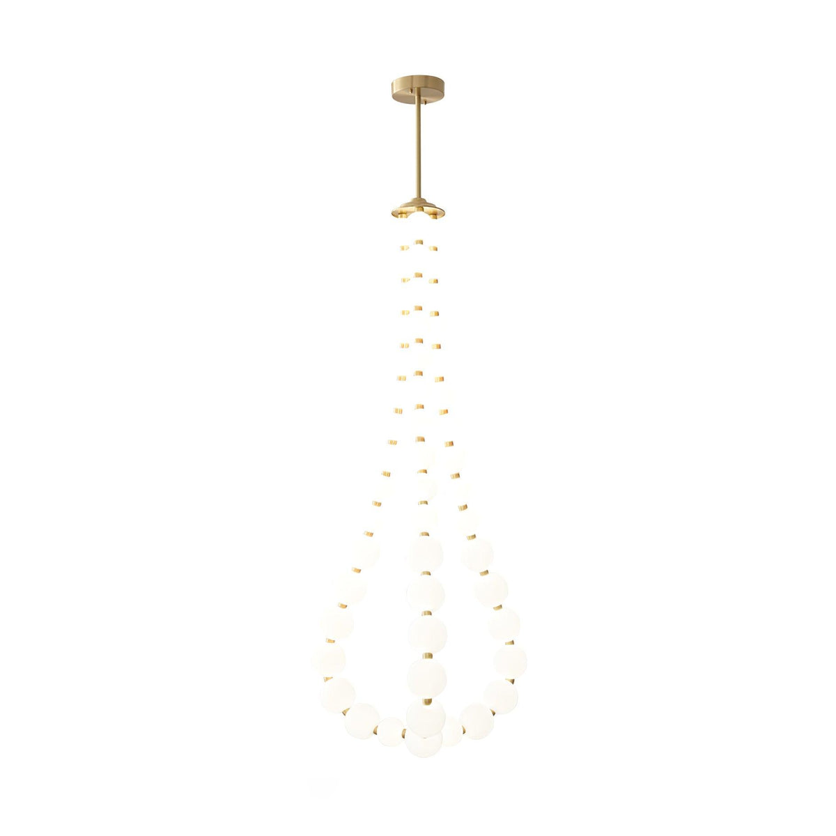 Nacre Pearl Acrylic Orb LED Chandelier
