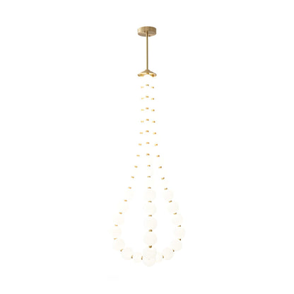 Nacre Pearl Acrylic Orb LED Chandelier