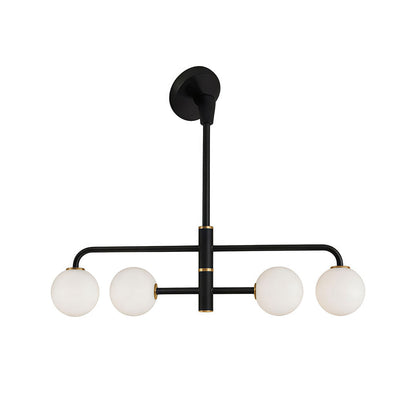 Corin Black Semi Flush Mount