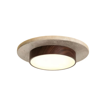 Odette Travertine Flush Mount