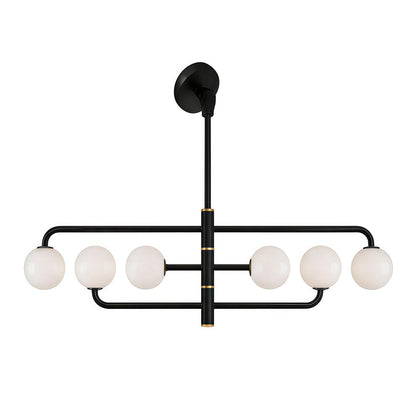 Corin Black Semi Flush Mount