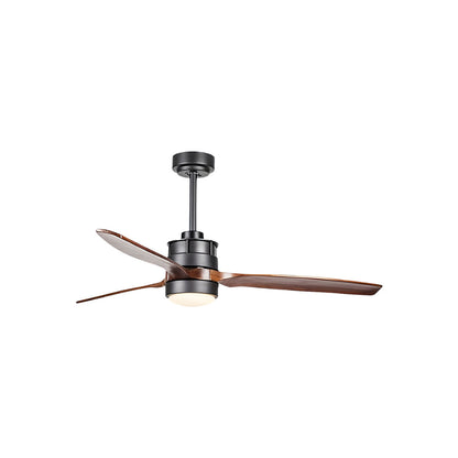 Corvin Modern Wood Blade Ceiling Fan with Light