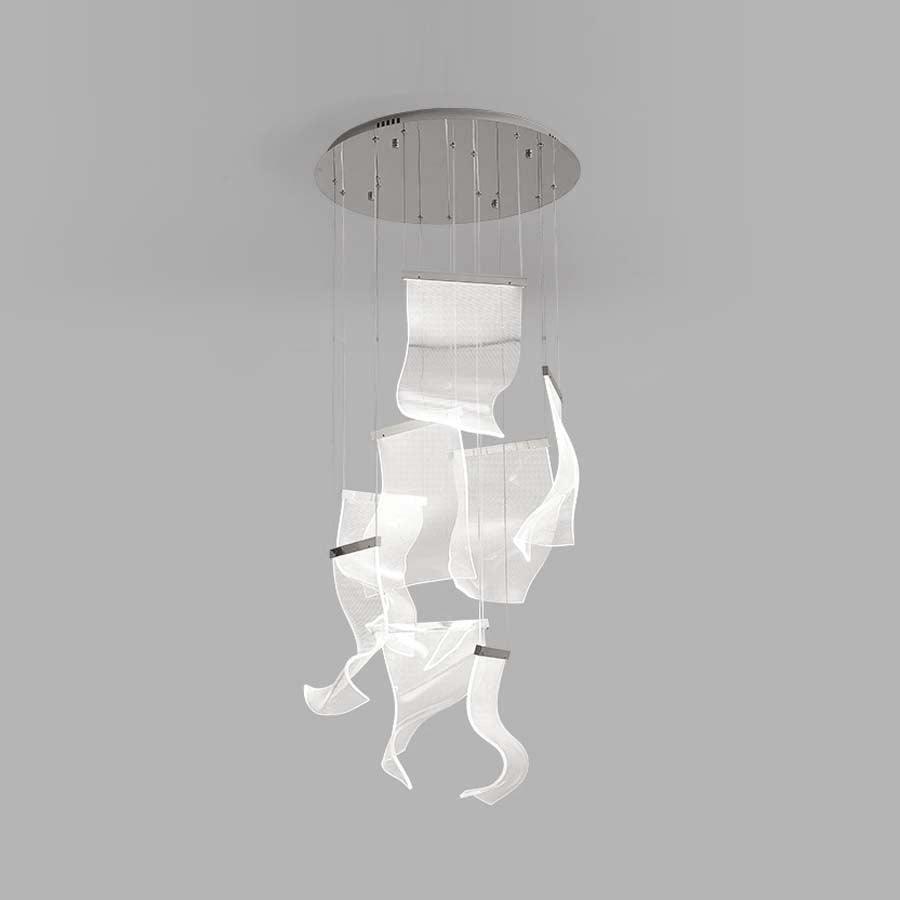 Cirrane Floating Acrylic LED Chandelier