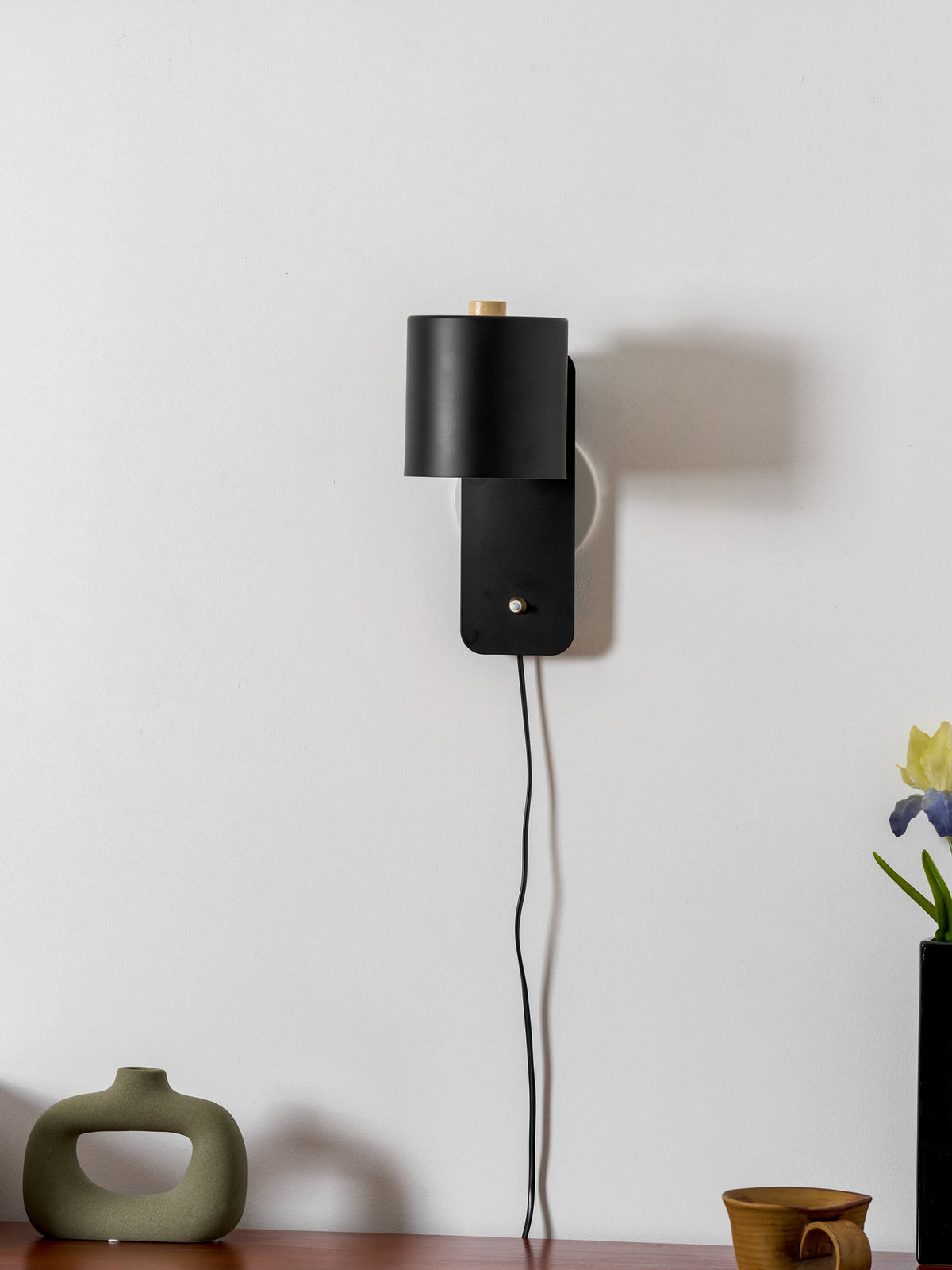 Pivo Plug In Cylinder Wall Lamp