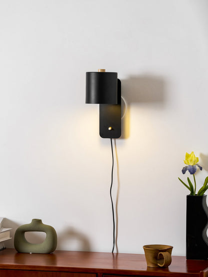 Pivo Plug In Cylinder Wall Lamp