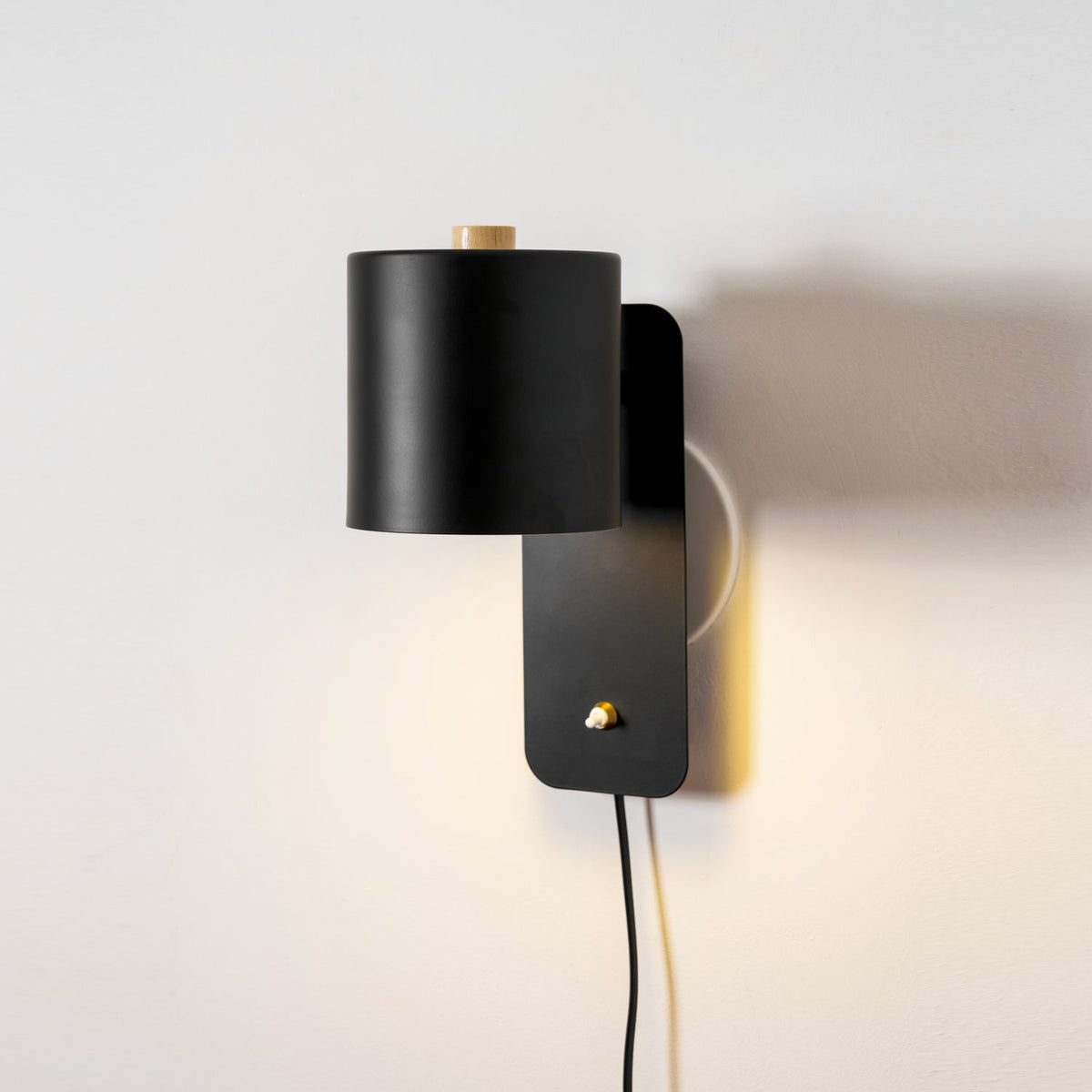 Pivo Plug In Cylinder Wall Lamp