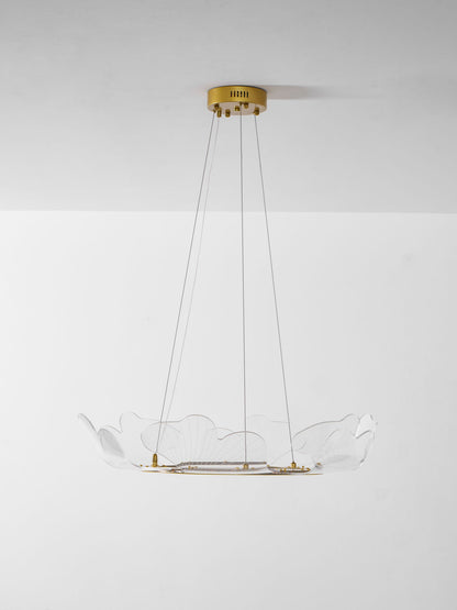 Undine Gold Leaf LED Chandelier