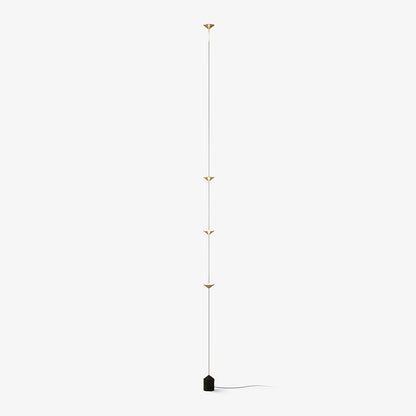 Soreluna Floor to Ceiling LED Floor Lamp with Marble Base