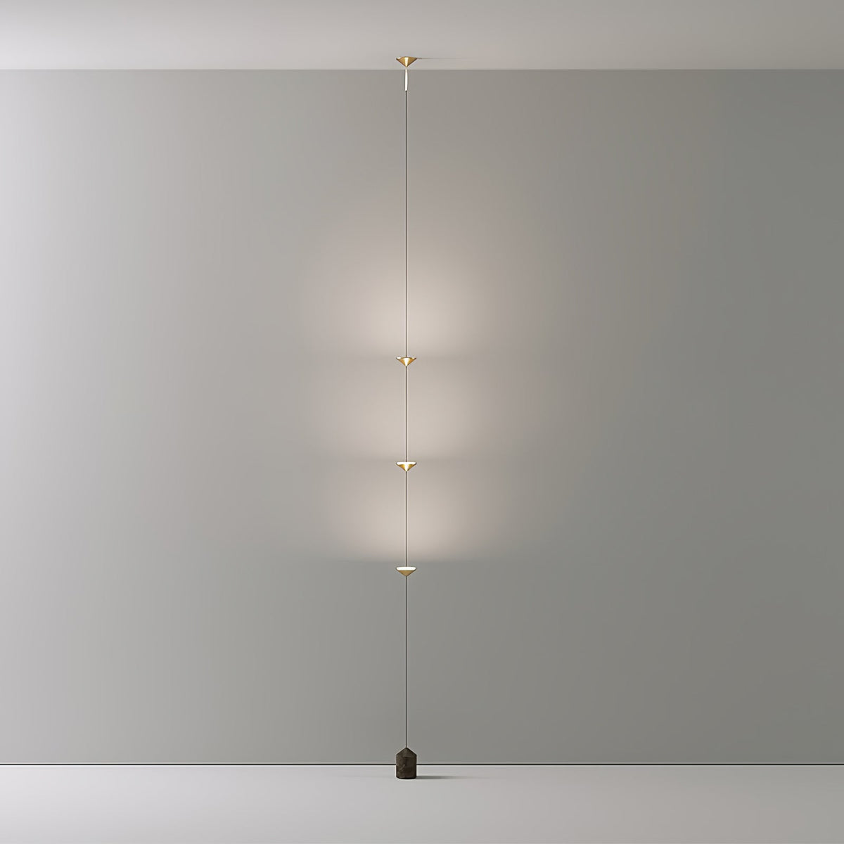 Soreluna Floor to Ceiling LED Floor Lamp with Marble Base