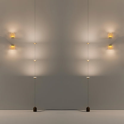 Soreluna Floor to Ceiling LED Floor Lamp with Marble Base