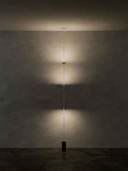 Soreluna Floor to Ceiling LED Floor Lamp with Marble Base