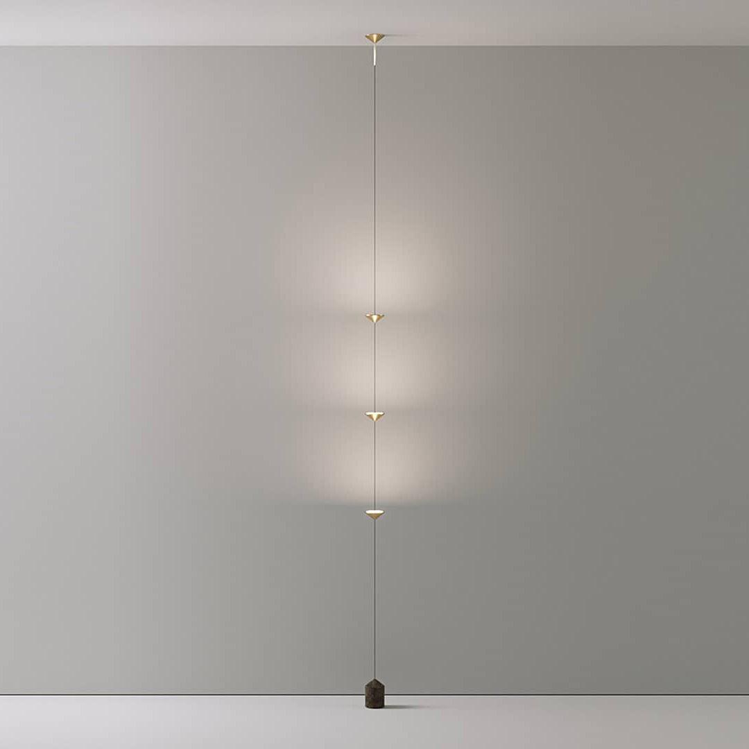 Soreluna Floor to Ceiling LED Floor Lamp with Marble Base