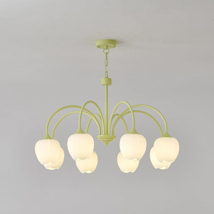 Tulipa Tulip Glass Multi Head Chandelier Ceiling Light