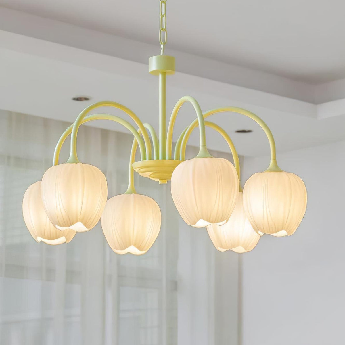 Tulipa Tulip Glass Multi Head Chandelier Ceiling Light