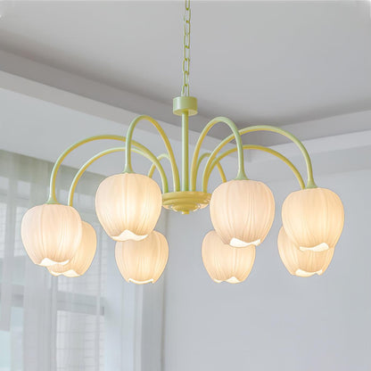 Tulipa Tulip Glass Multi Head Chandelier Ceiling Light