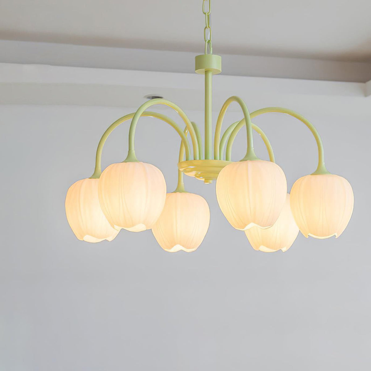Tulipa Tulip Glass Multi Head Chandelier Ceiling Light