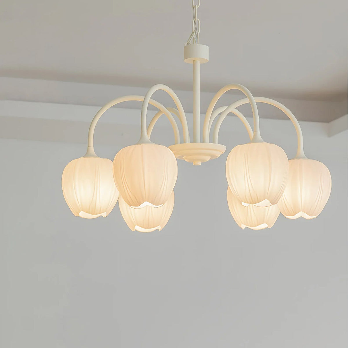 Tulipa Tulip Glass Multi Head Chandelier Ceiling Light