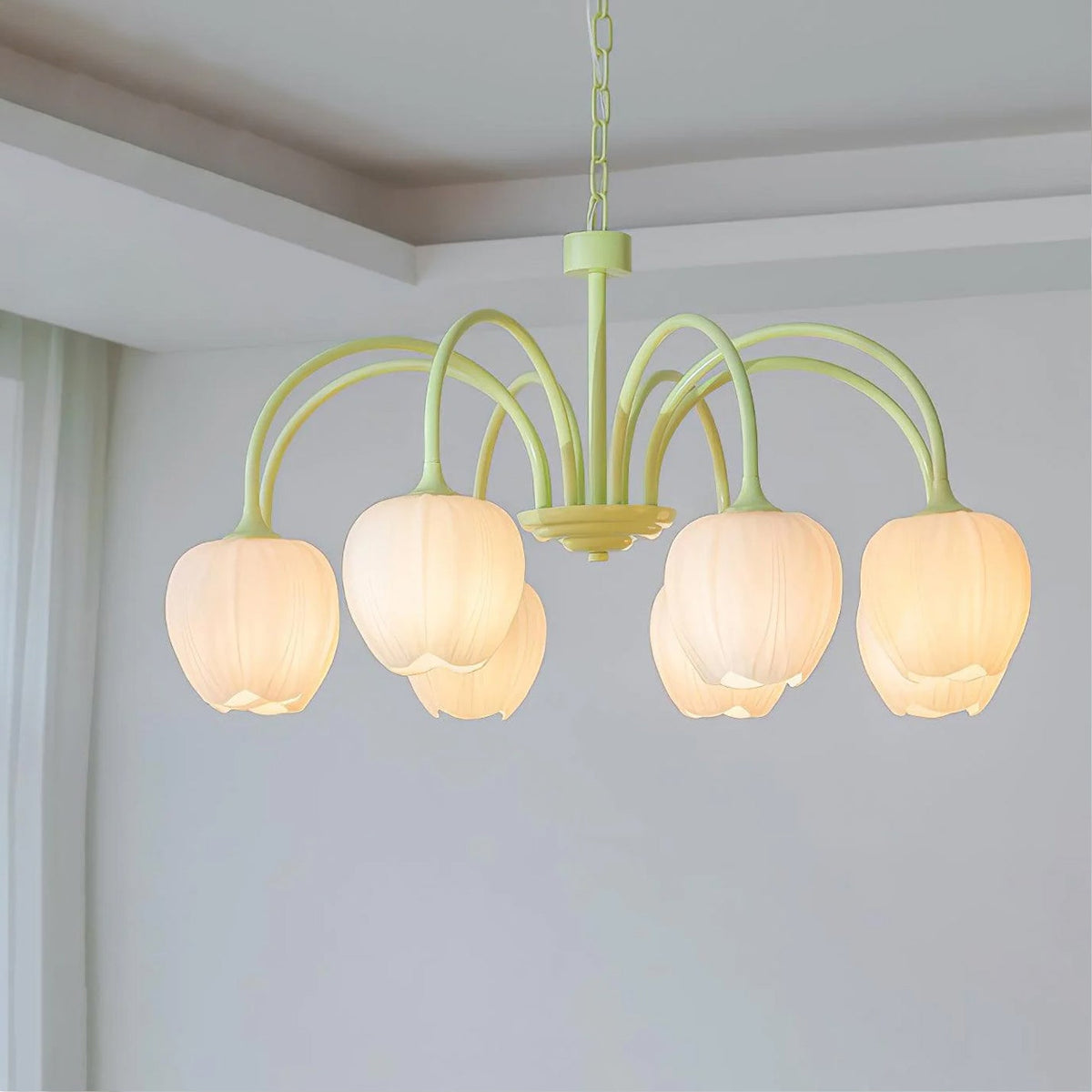 Tulipa Tulip Glass Multi Head Chandelier Ceiling Light