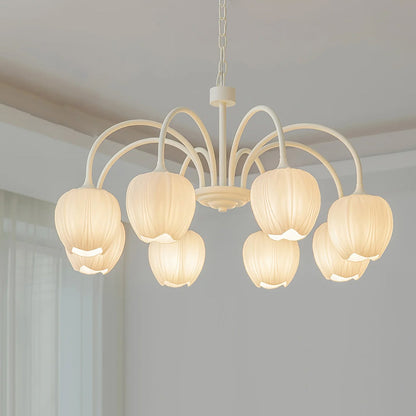 Tulipa Tulip Glass Multi Head Chandelier Ceiling Light