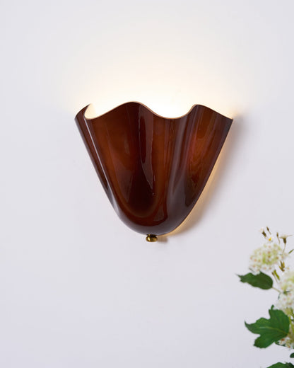 Petalia Organic Petal Glass Wall Sconce Light