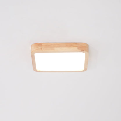 Doga Wood Flush Mount Ceiling Light