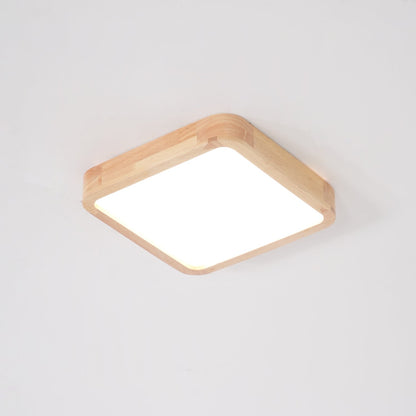 Doga Wood Flush Mount Ceiling Light
