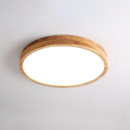 Doga Wood Flush Mount Ceiling Light