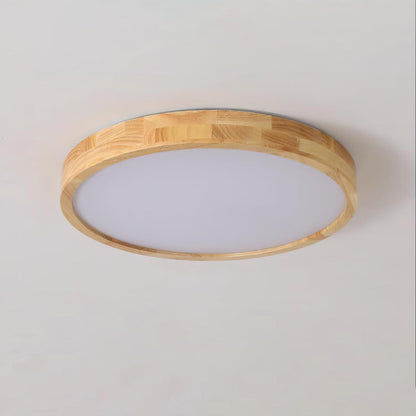 Doga Wood Flush Mount Ceiling Light
